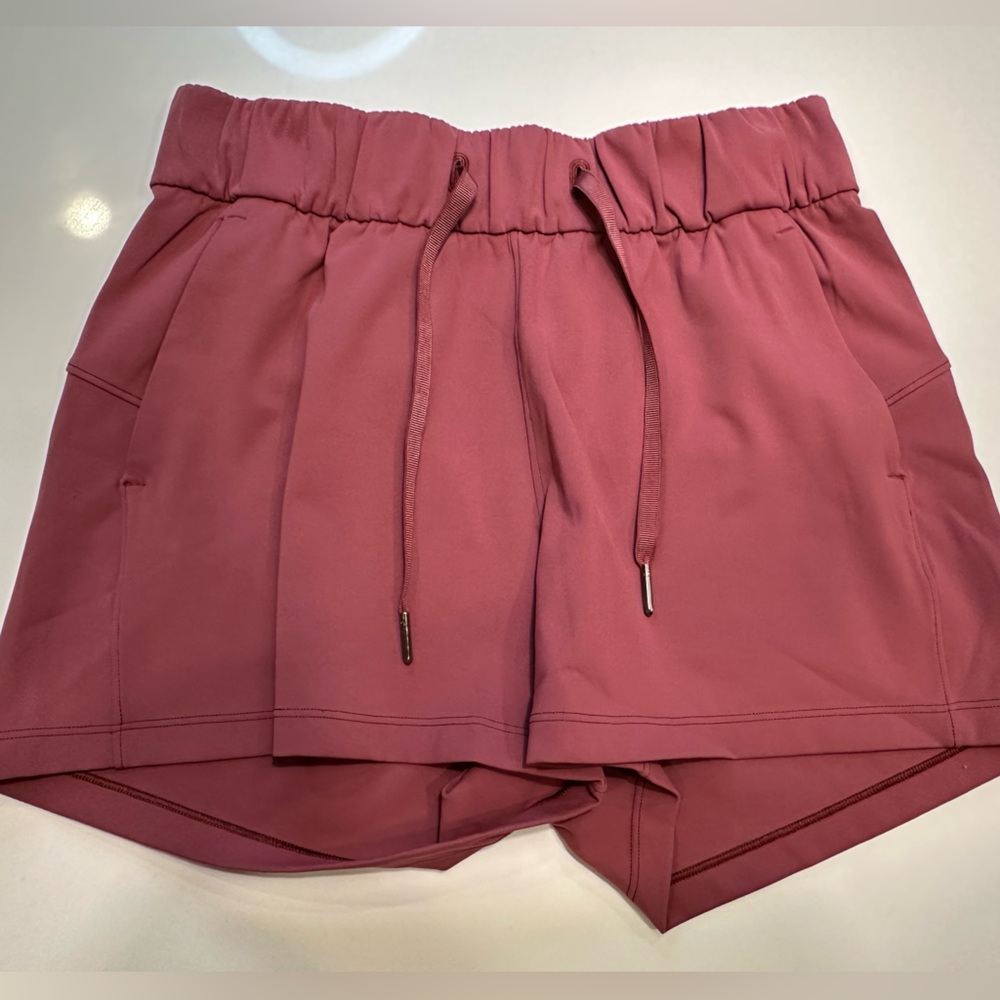 Lululemon Pink Hi-Rise Shorts - Size 6, Great Condition